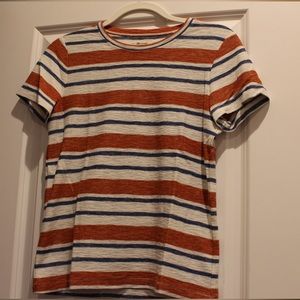 Madewell Hi-Fi Shrunken Tee in Mary-Lou Stripe